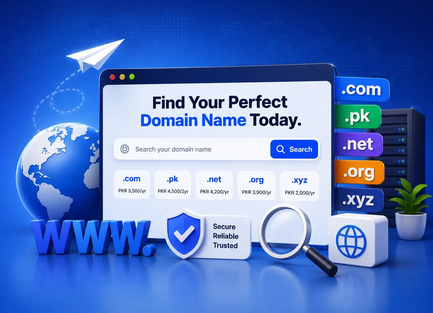 Domain Search and Domain Registration Pakistan